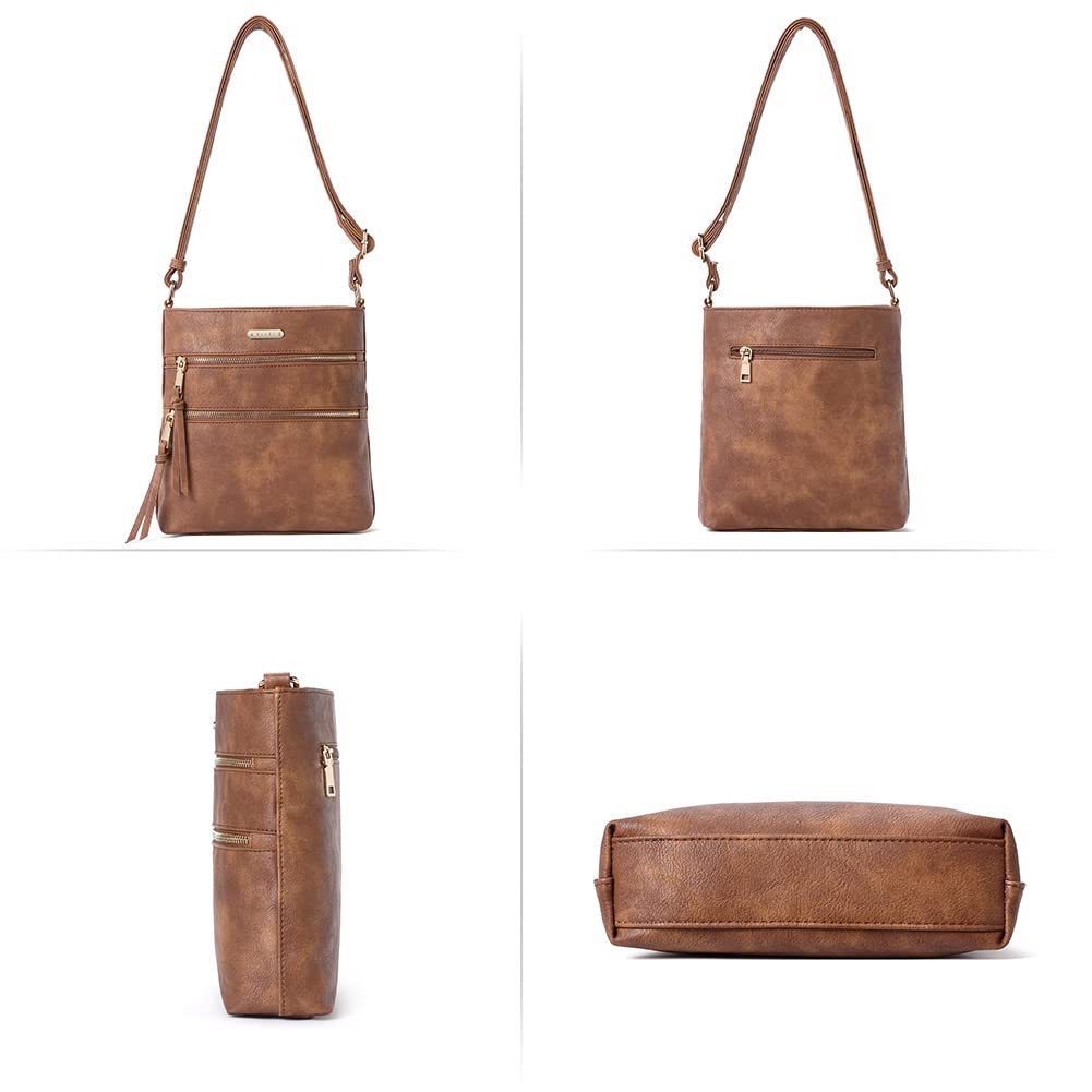 Foto 4 pulgar | Bolsos Tipo Bandolera Cluci Para Mujer De Piel Suave Con Correa Ajustable - Venta Internacional.