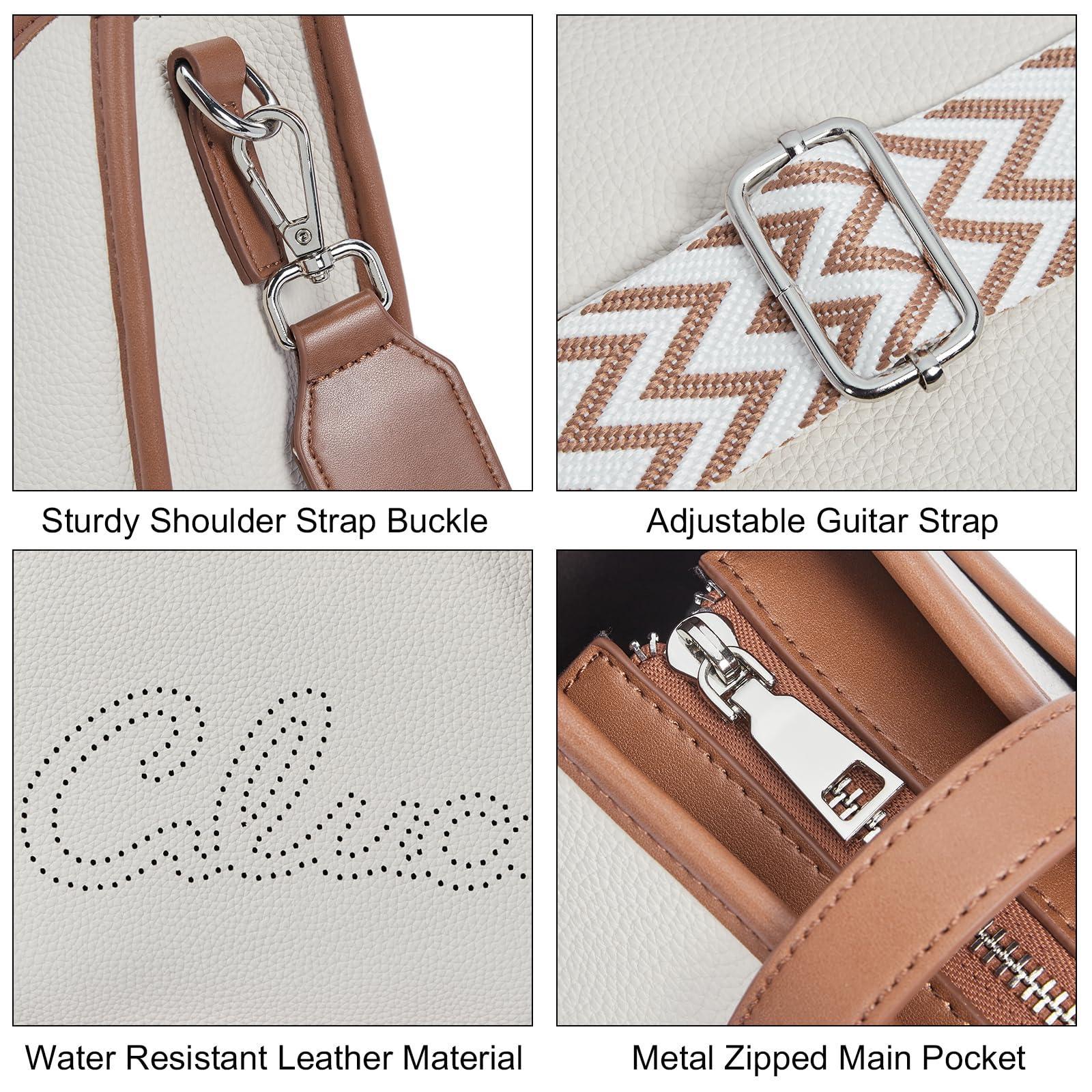 Foto 5 | Bandolera Cluci Trendy Fashion De Cuero Vegano Para Mujer - Venta Internacional.