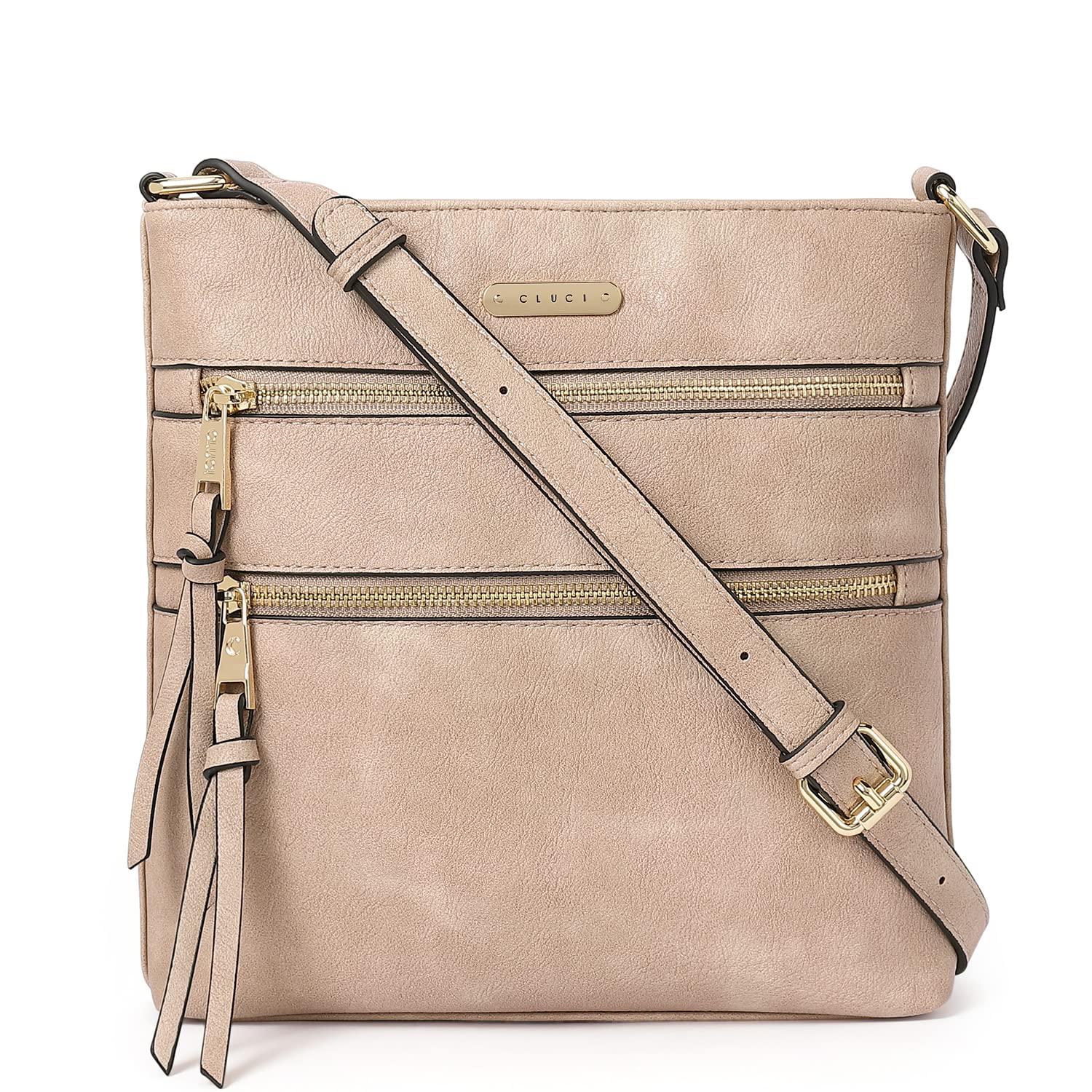 Foto 2 pulgar | Bolsos Tipo Bandolera Cluci Para Mujer De Piel Suave Con Correa Ajustable - Venta Internacional.