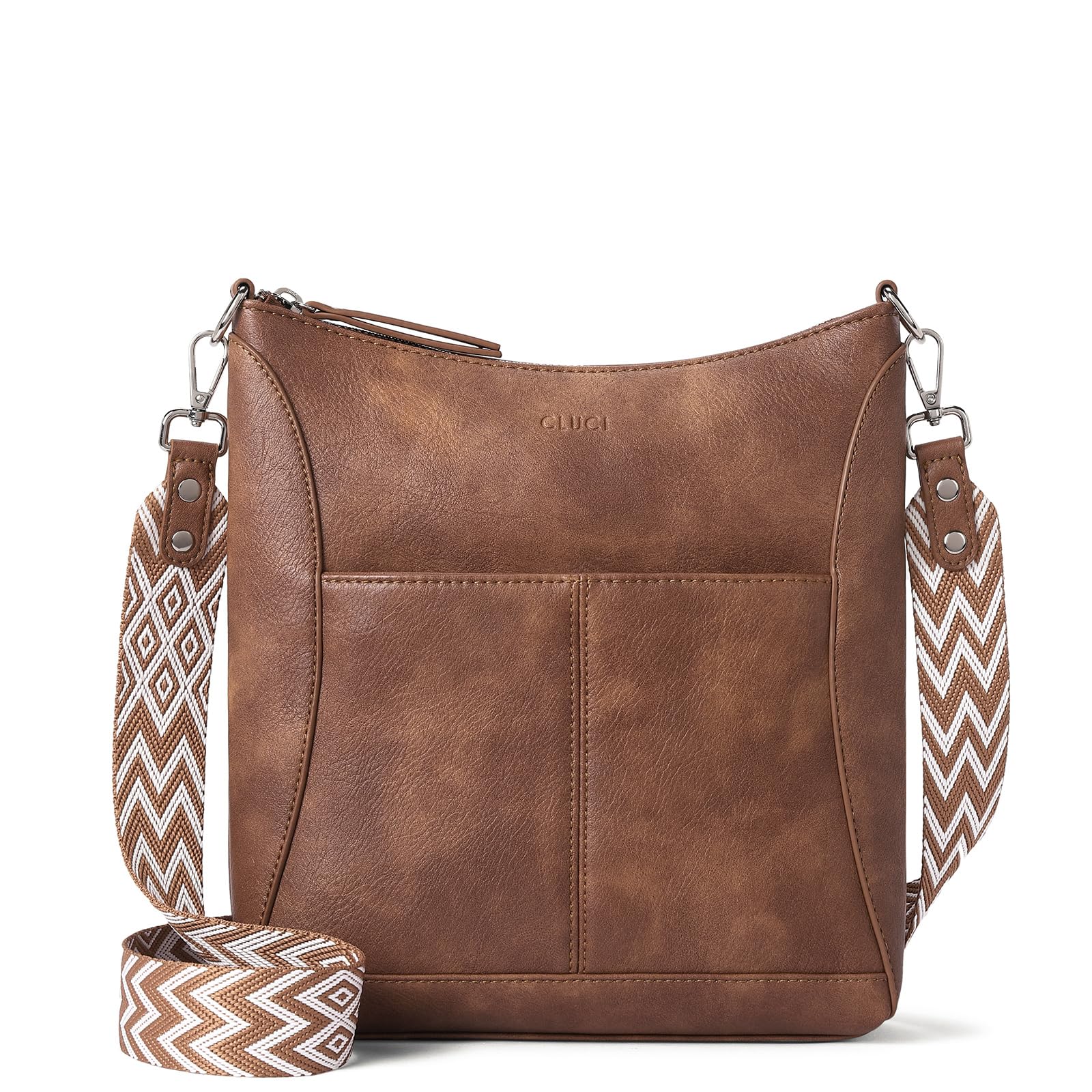 Bandolera Cluci De Piel Con Bandolera Mediana Para Mujer - Venta Internacional.