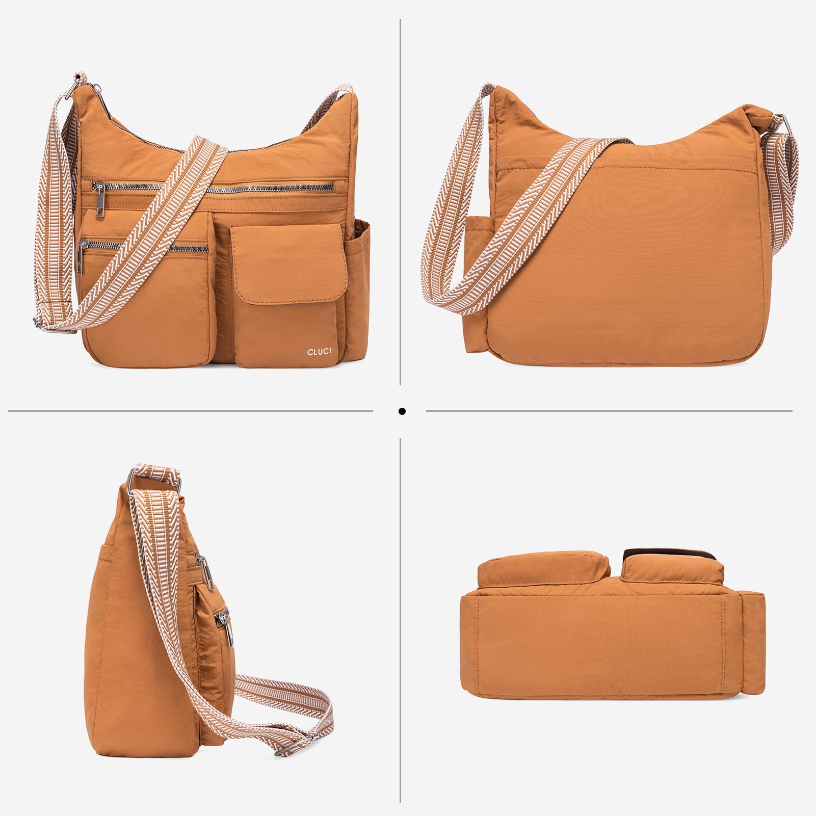 Foto 6 pulgar | Bandolera Cluci De Nylon Impermeable Para Mujer - Venta Internacional.