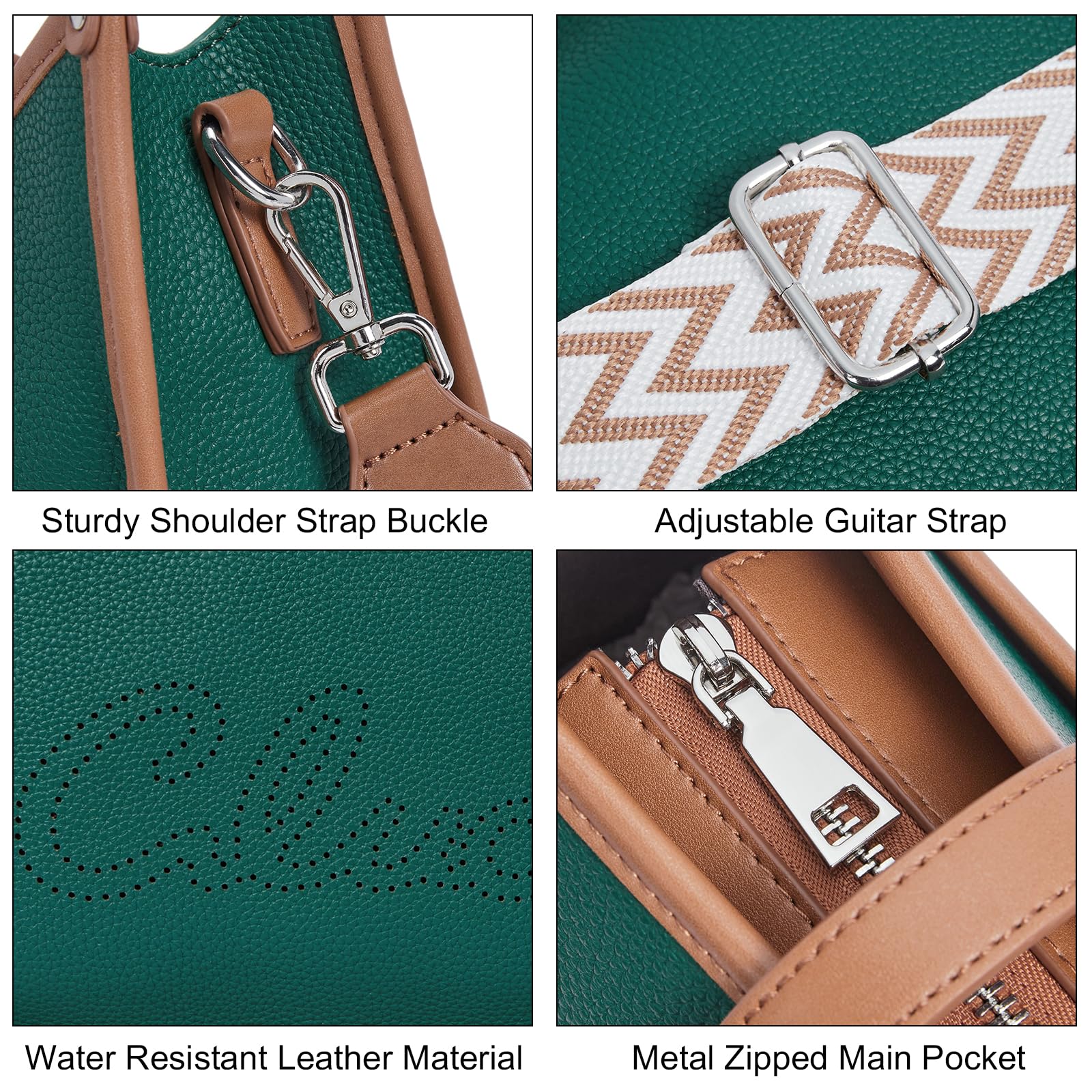 Foto 6 pulgar | Bandolera Cluci Trendy Fashion De Cuero Vegano Para Mujer - Venta Internacional.