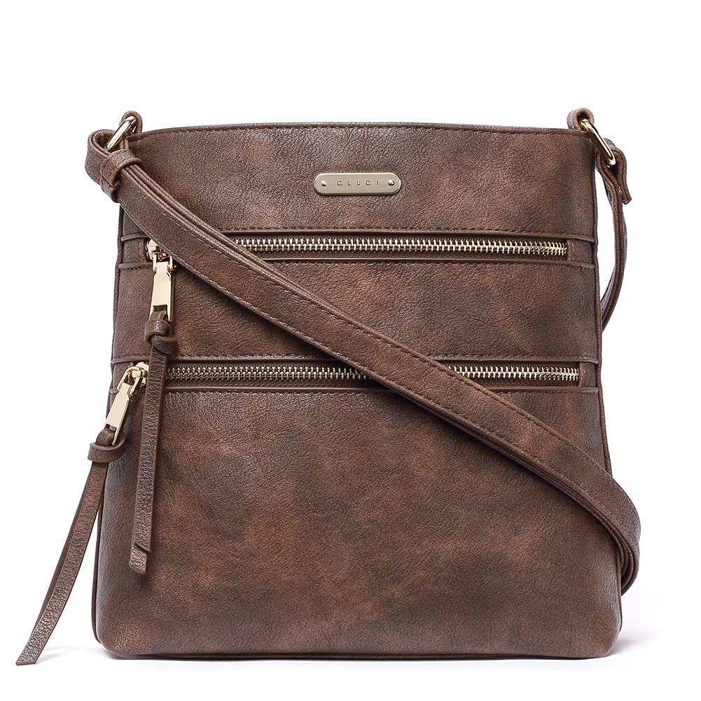 Foto 2 pulgar | Bolsos Tipo Bandolera Cluci Para Mujer De Piel Suave Con Correa Ajustable - Venta Internacional.