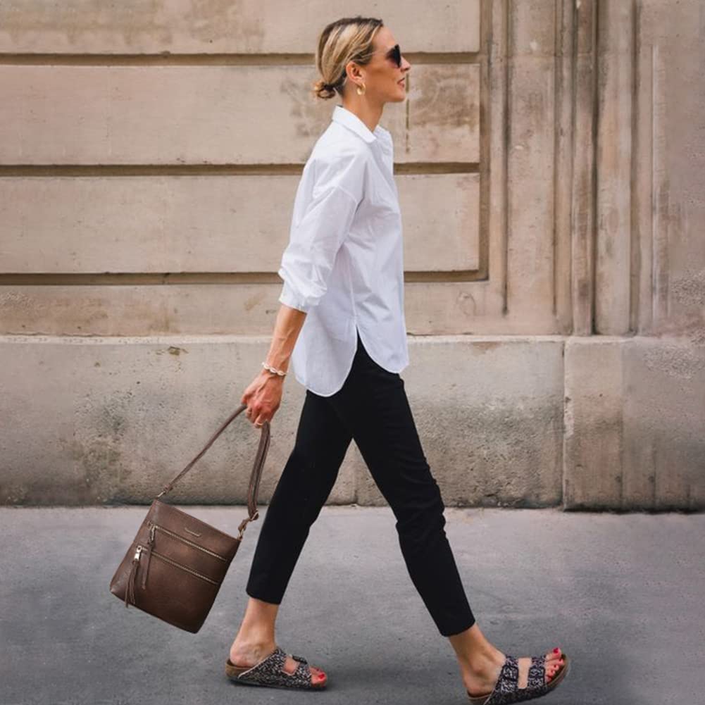 Foto 7 | Bolsos Tipo Bandolera Cluci Para Mujer De Piel Suave Con Correa Ajustable - Venta Internacional.