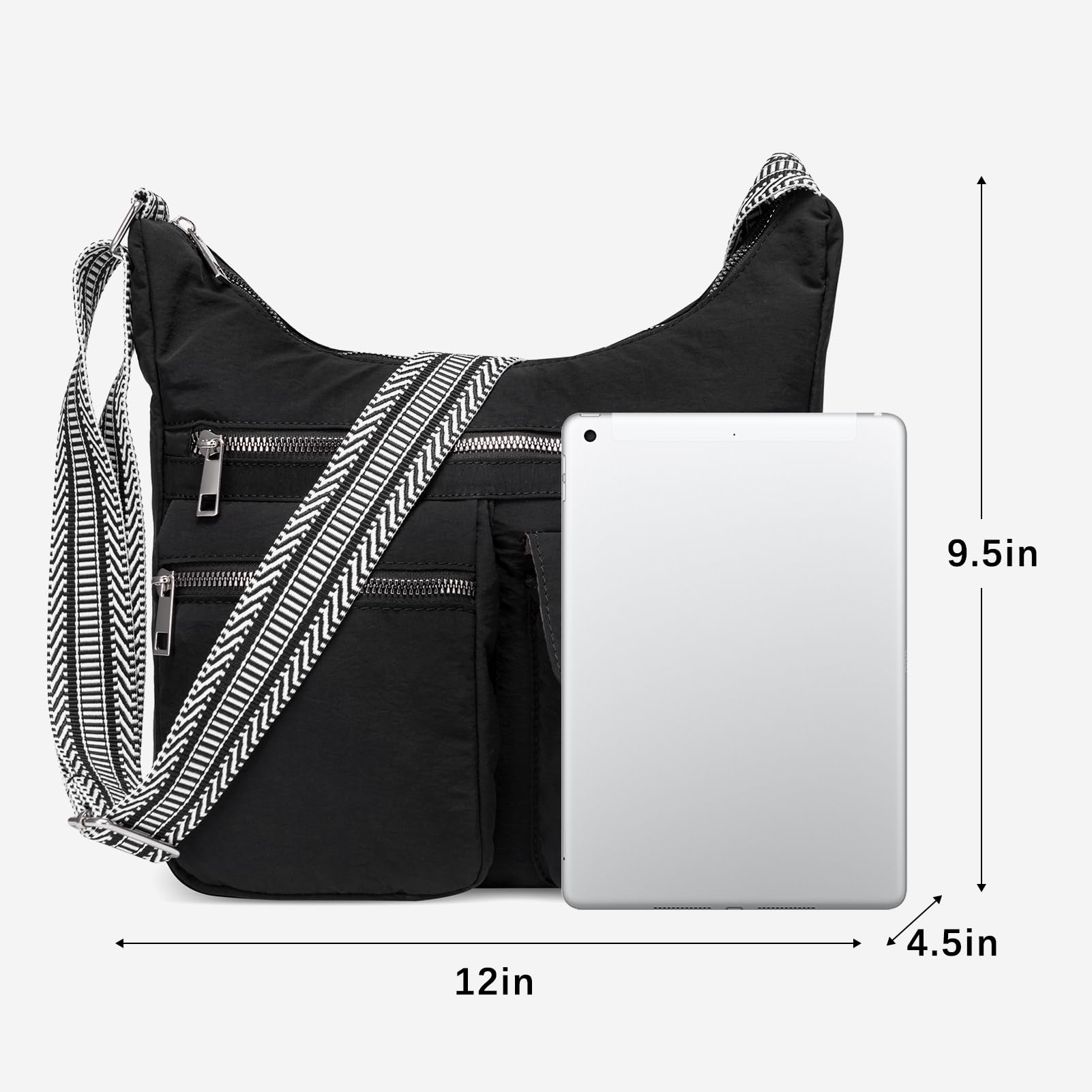 Foto 4 pulgar | Bandolera Cluci De Nylon Impermeable Para Mujer - Venta Internacional.