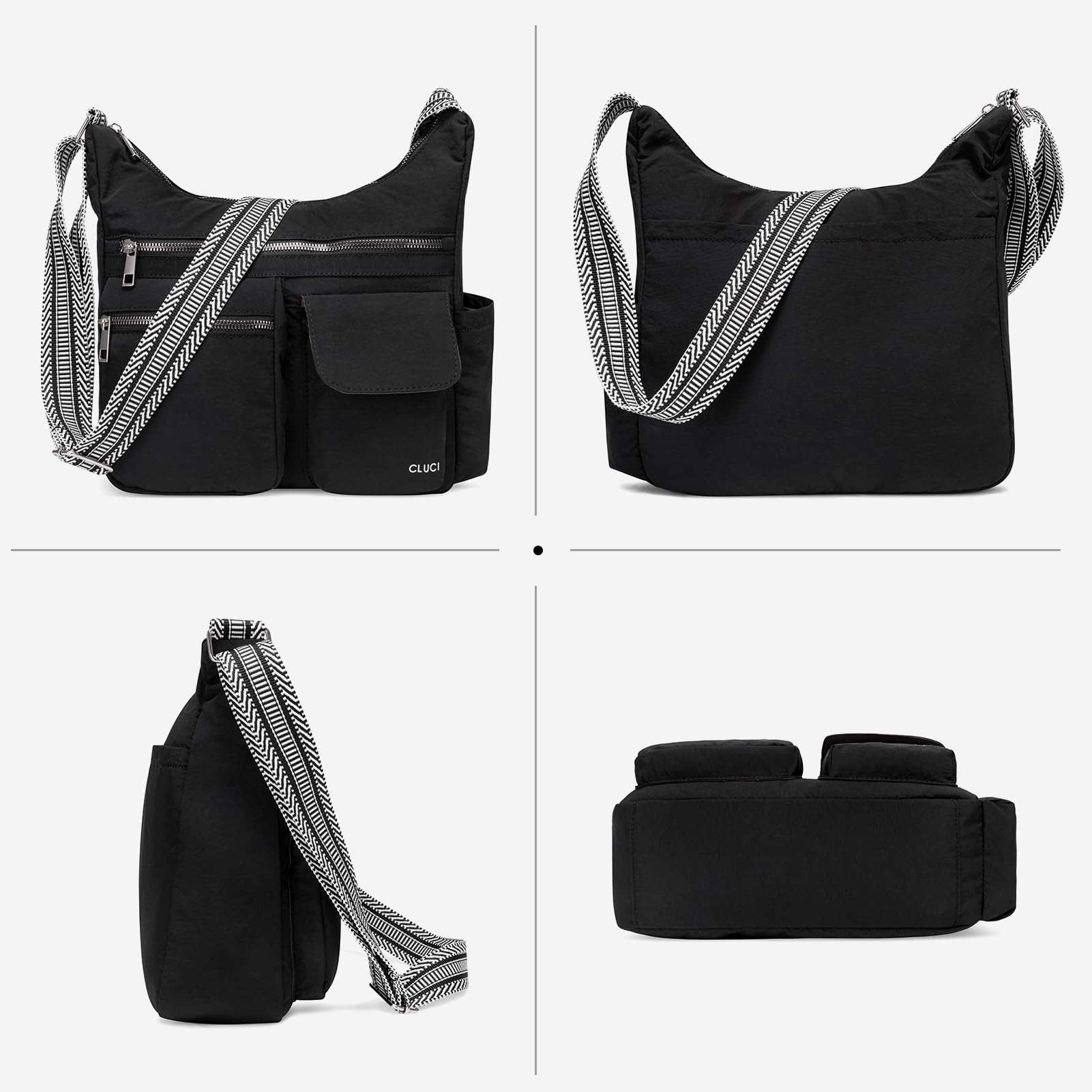 Foto 7 pulgar | Bandolera Cluci De Nylon Impermeable Para Mujer - Venta Internacional.