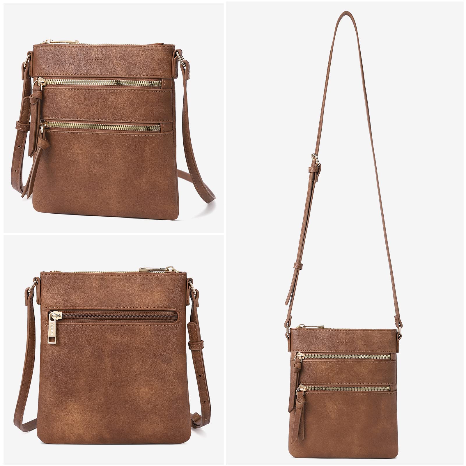 Foto 6 | Monederos Tipo Bandolera Cluci Small Para Mujer Con Correa Ajustable - Venta Internacional.