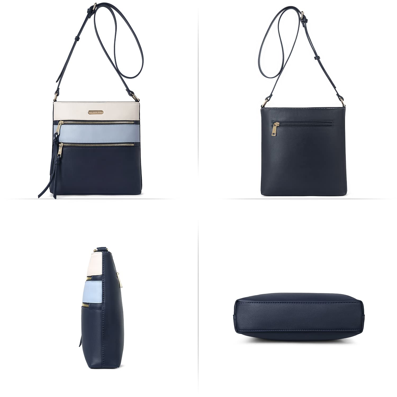 Foto 8 pulgar | Bolsos Tipo Bandolera Cluci Para Mujer De Piel Suave Con Correa Ajustable - Venta Internacional.