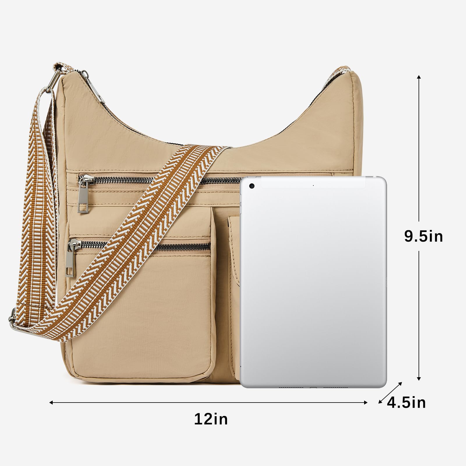 Foto 4 pulgar | Bandolera Cluci De Nylon Impermeable Para Mujer - Venta Internacional.