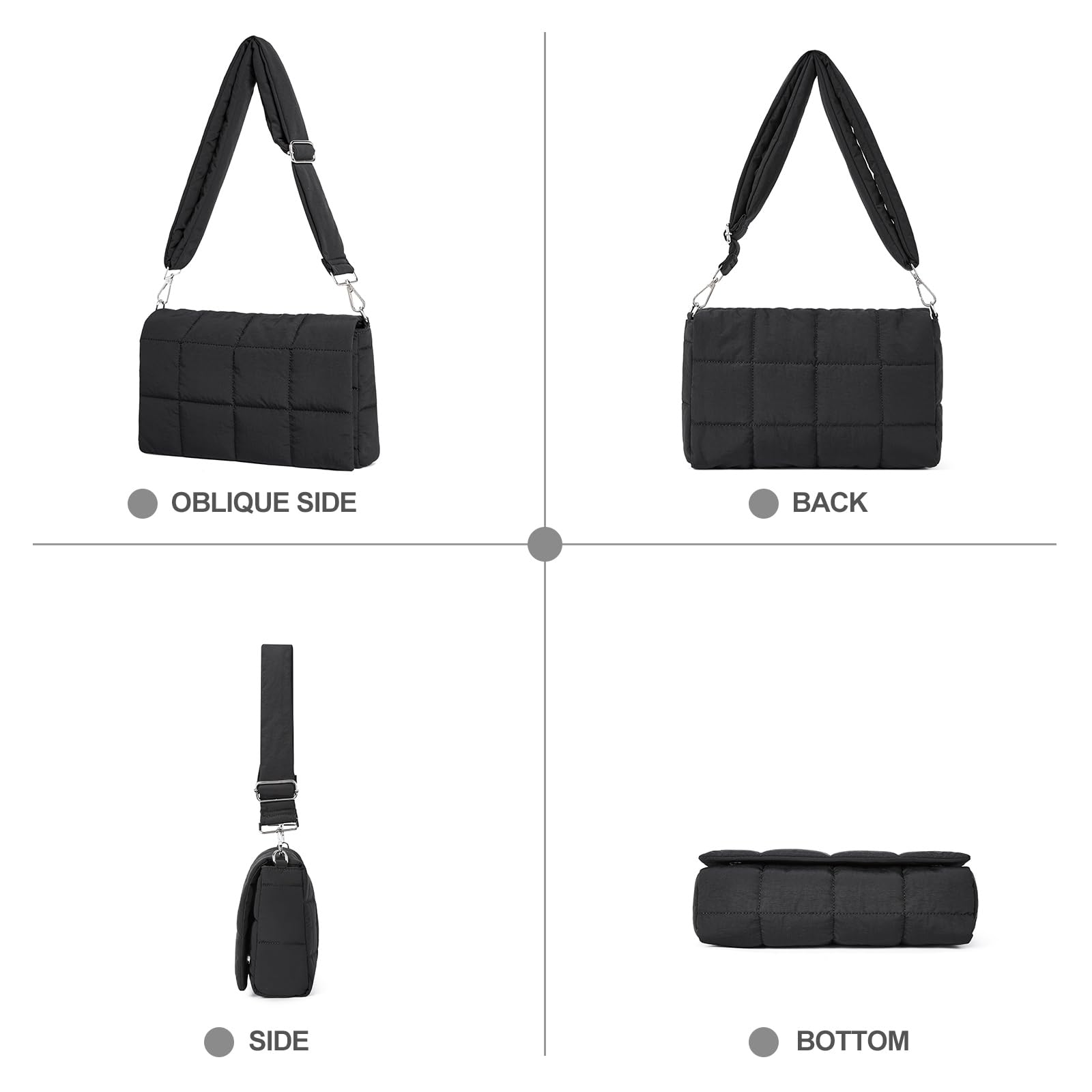 Foto 7 pulgar | Bandolera Cluci Puffer Puffy Bandolera Para Mujer - Venta Internacional.