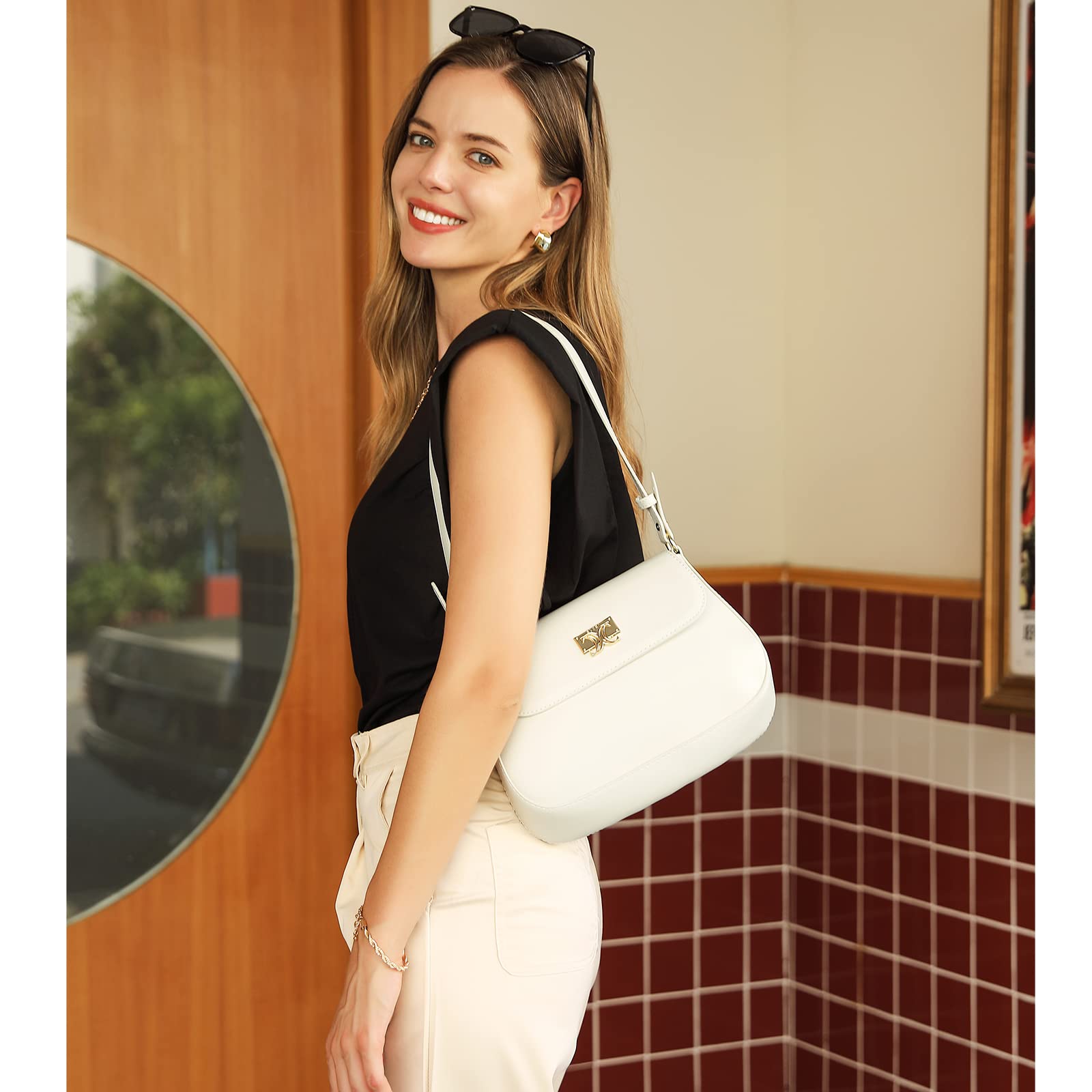Foto 3 pulgar | Bandolera Cluci Monederos Para Mujer De Piel Vegana Pequeña - Venta Internacional.
