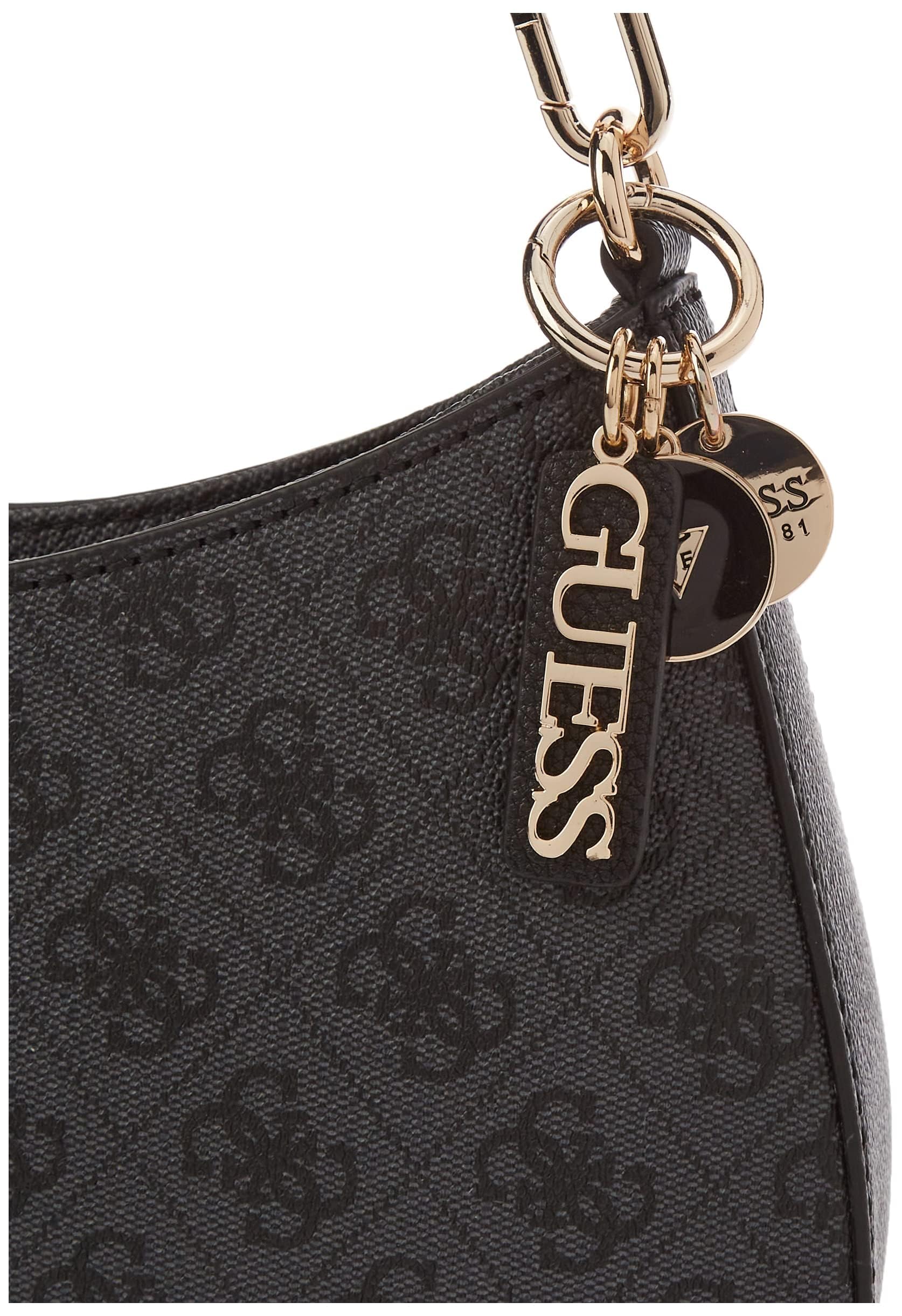 Foto 4 pulgar | Bandolera Guess Noelle Con Cremallera En La Parte Superior, Logotipo Coal, 11,5 X 7 X 2,75 Cm - Venta Internacional.