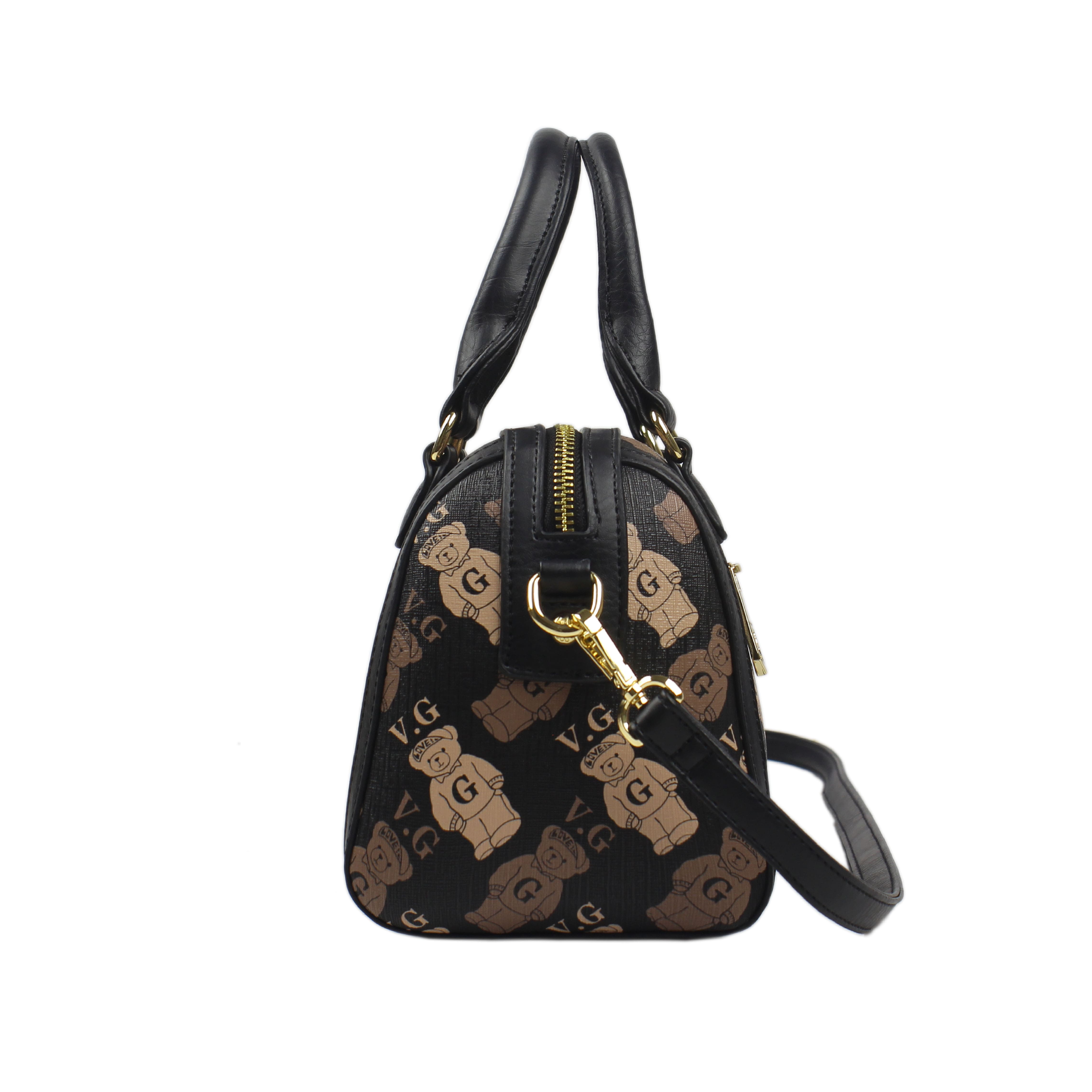 Foto 4 pulgar | Bolso Boston Van Gogh Bear By Henney Bear V132 Partner Bear Brown