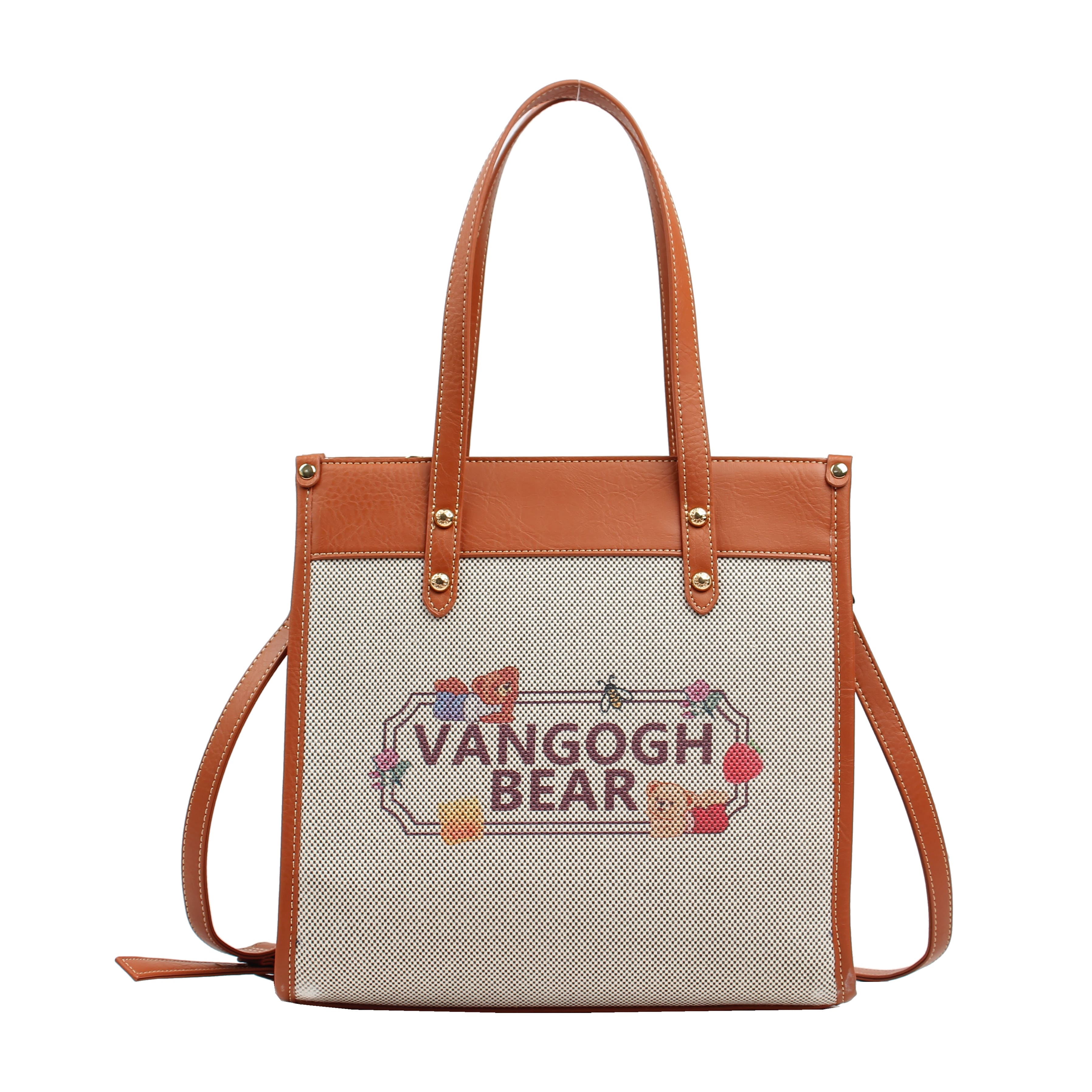 Foto 2 pulgar | Bolso Shopper Van Gogh Bear By Henney Bear V214 Beige