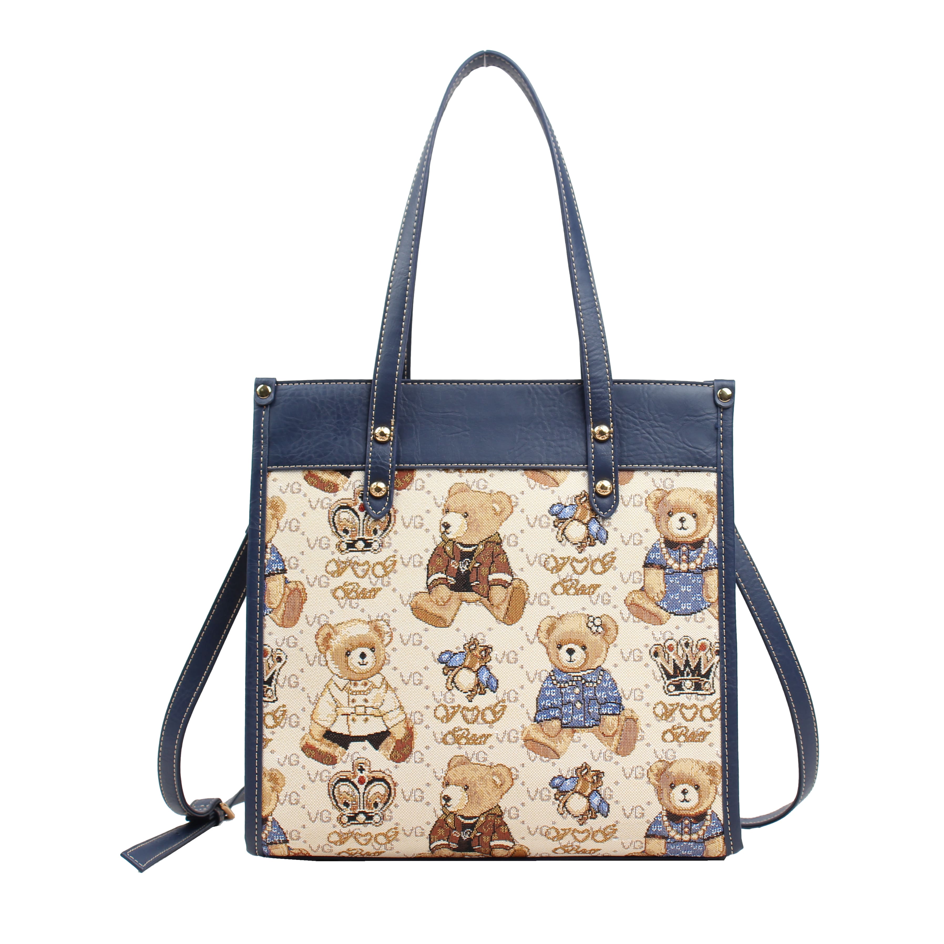 Bolso Shopper Van Gogh Bear By Henney Bear V214 Crown Beige