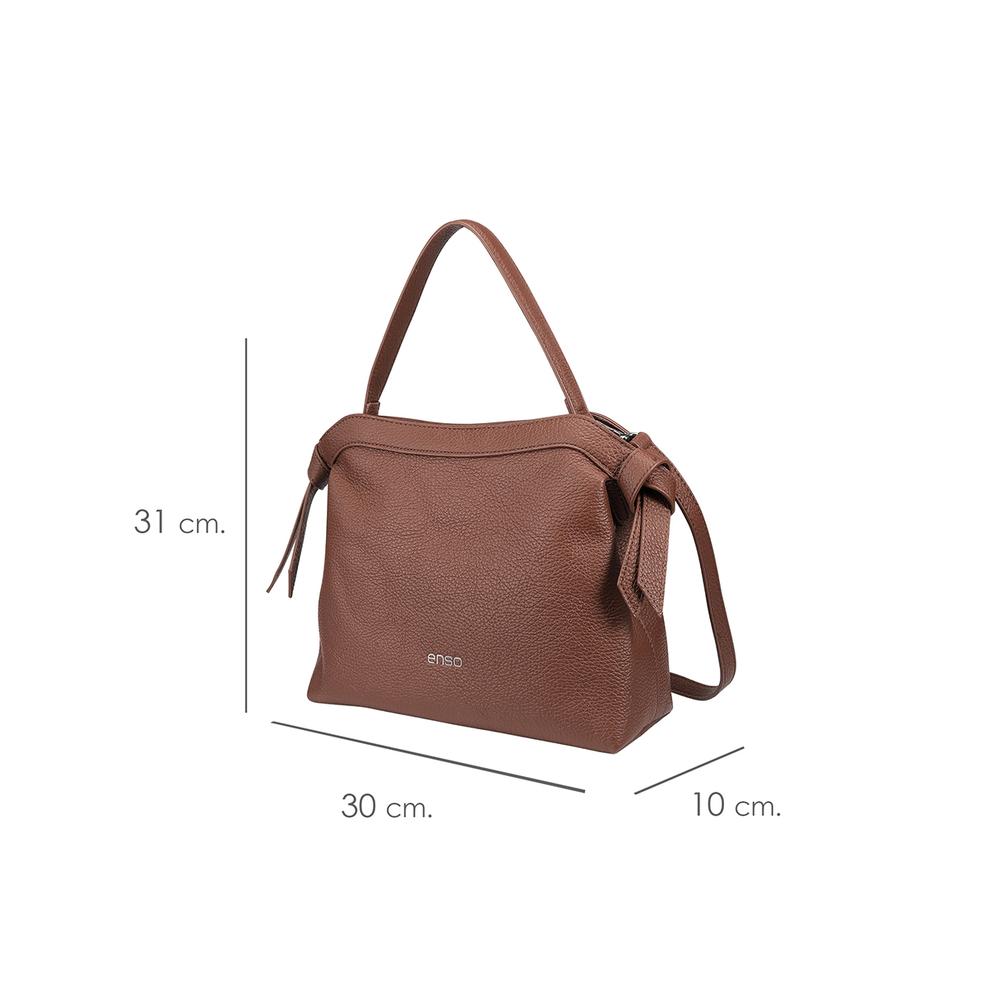 Foto 7 pulgar | Bolsa Tote Enso Mujer Eb244106ttbu Café Cafe