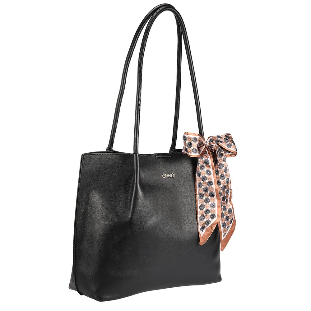 Foto 6 pulgar | Bolsa Tote Enso Mujer Eb243301ttb Negro Negro