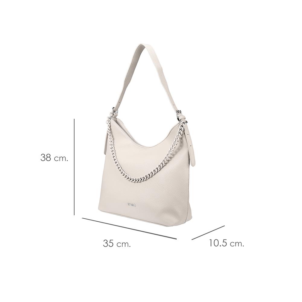 Foto 7 pulgar | Bolsa Hobo Enso Mujer Eb243306hbgr Off-white Blanco