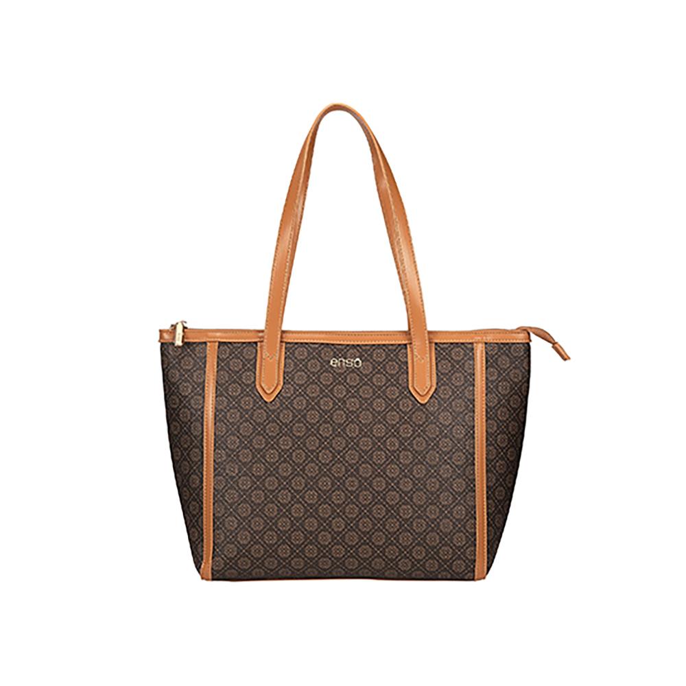 Bolsa Tote Enso Mujer Eb244120ttm Monograma Café Cafe