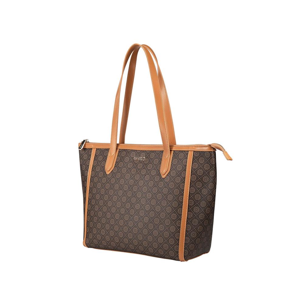 Foto 4 | Bolsa Tote Enso Mujer Eb244120ttm Monograma Café Cafe