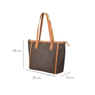 Foto 5 | Bolsa Tote Enso Mujer Eb244120ttm Monograma Café Cafe
