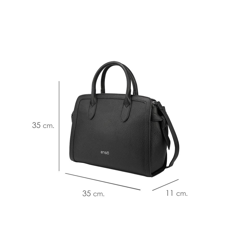 Foto 7 pulgar | Bolsa Satchel Enso Mujer Eb244107stb Negro Negro