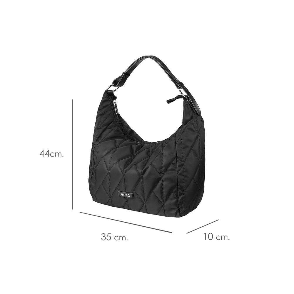 Foto 7 pulgar | Bolsa Hobo Enso Mujer Eb244113hbb Negro Negro