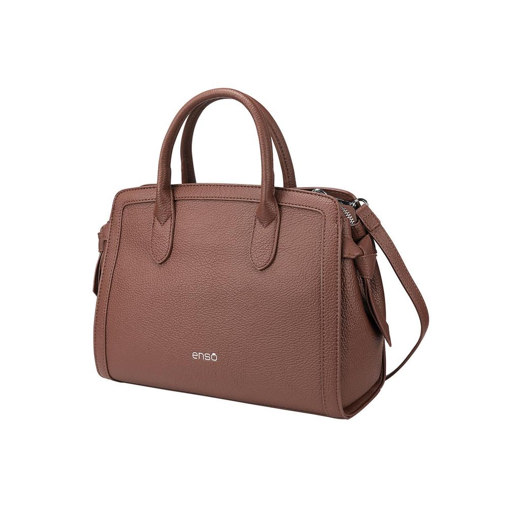 Foto 3 pulgar | Bolsa Satchel Enso Mujer Eb244109stbu Café Cafe