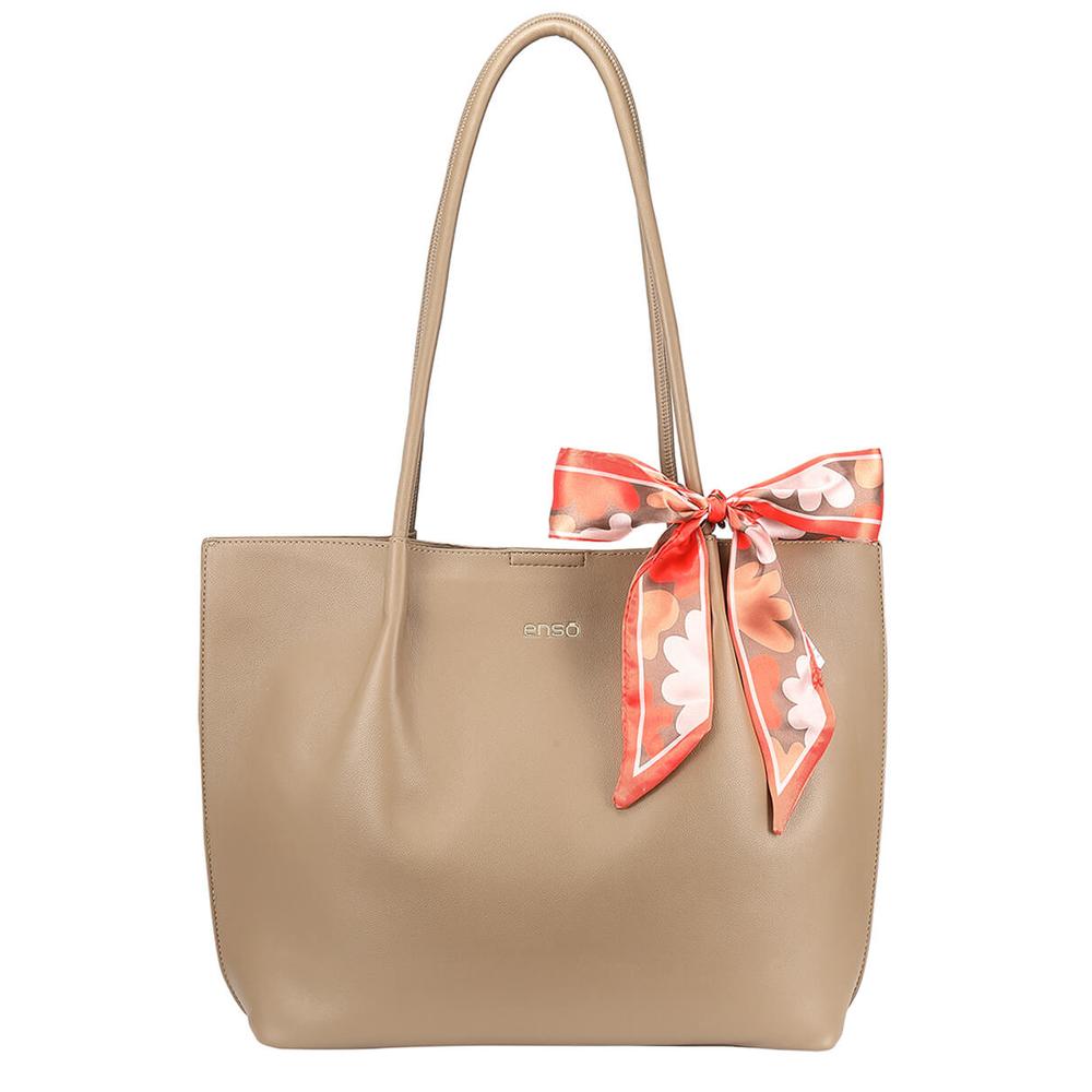 Foto 3 pulgar | Bolsa Tote Enso Mujer Eb243302ttbe Beige Beige