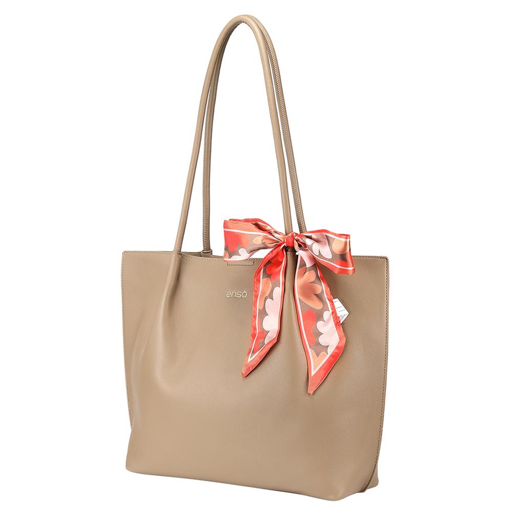 Foto 4 pulgar | Bolsa Tote Enso Mujer Eb243302ttbe Beige Beige