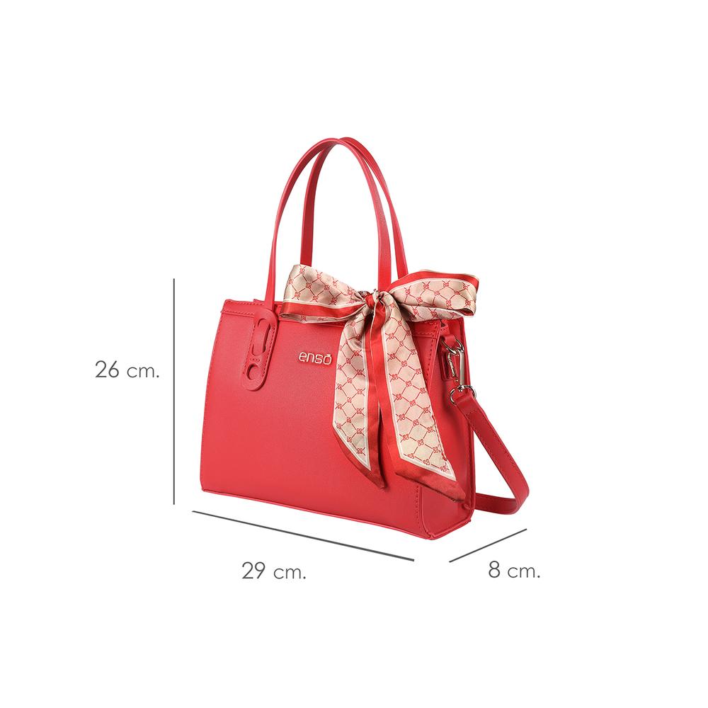 Foto 7 pulgar | Bolsa Mini Tote Enso Mujer Eb243315ttr Rojo Rojo