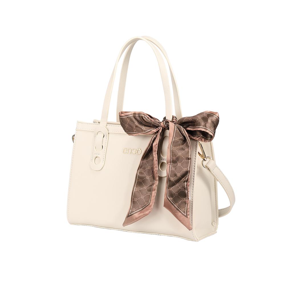 Foto 2 | Bolsa Mini Tote Enso Mujer Eb243314ttw Hueso Blanco