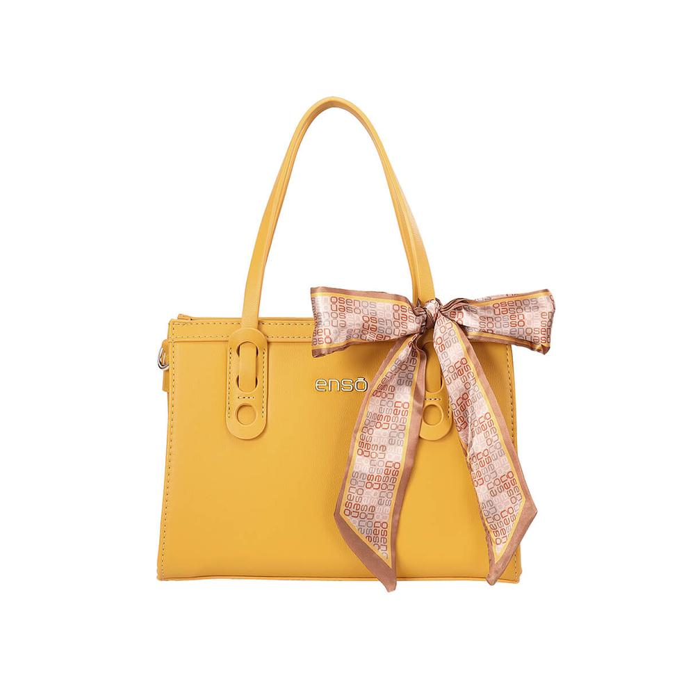 Foto 2 pulgar | Bolsa Mini Tote Enso Mujer Eb243316tty Mostaza Amarillo