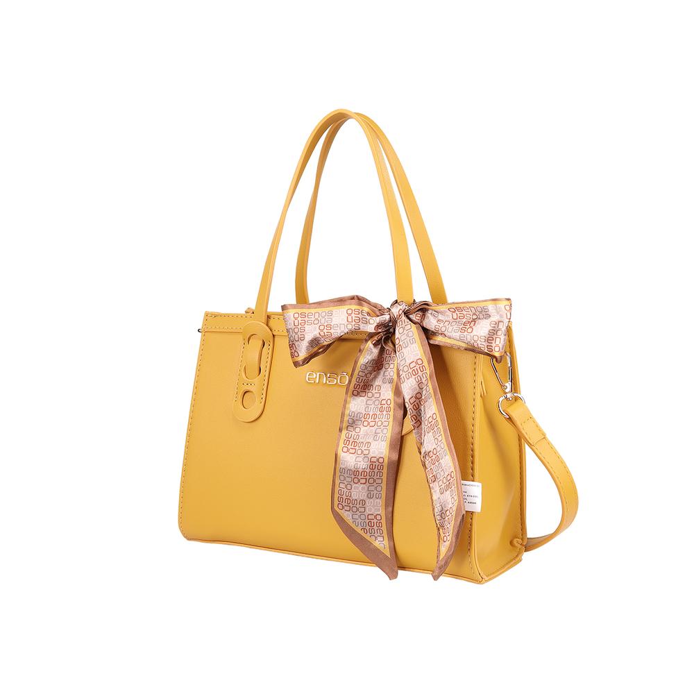 Foto 3 pulgar | Bolsa Mini Tote Enso Mujer Eb243316tty Mostaza Amarillo