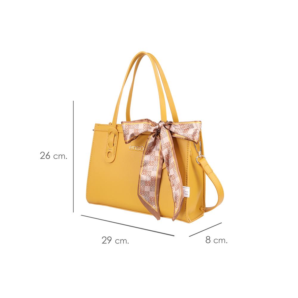 Foto 6 | Bolsa Mini Tote Enso Mujer Eb243316tty Mostaza Amarillo