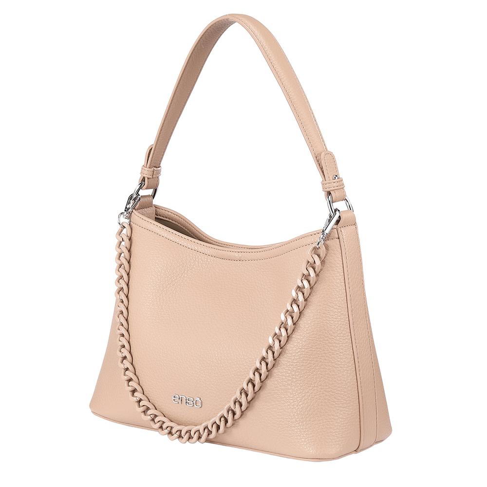 Foto 3 pulgar | Bolsa Satchel Enso Mujer Eb243308stp Beige Beige