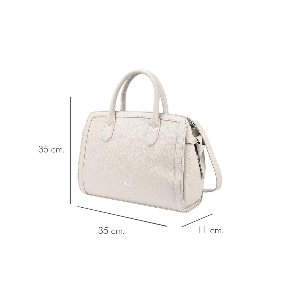 Foto 7 pulgar | Bolsa Satchel Enso Mujer Eb244108stw Off-white Blanco