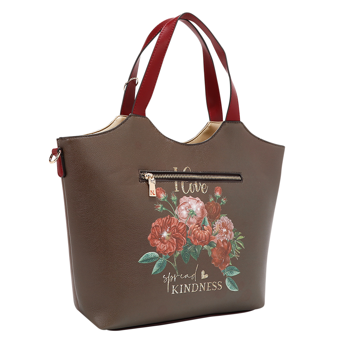 Foto 4 pulgar | Bolsa Tote Con Bolsillo Nicole Lee Pedreria Blind Date Fw24