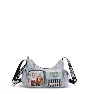 Foto 1 | Bolsa Shoulder Nicole Lee Mezclilla Print Ladies Night