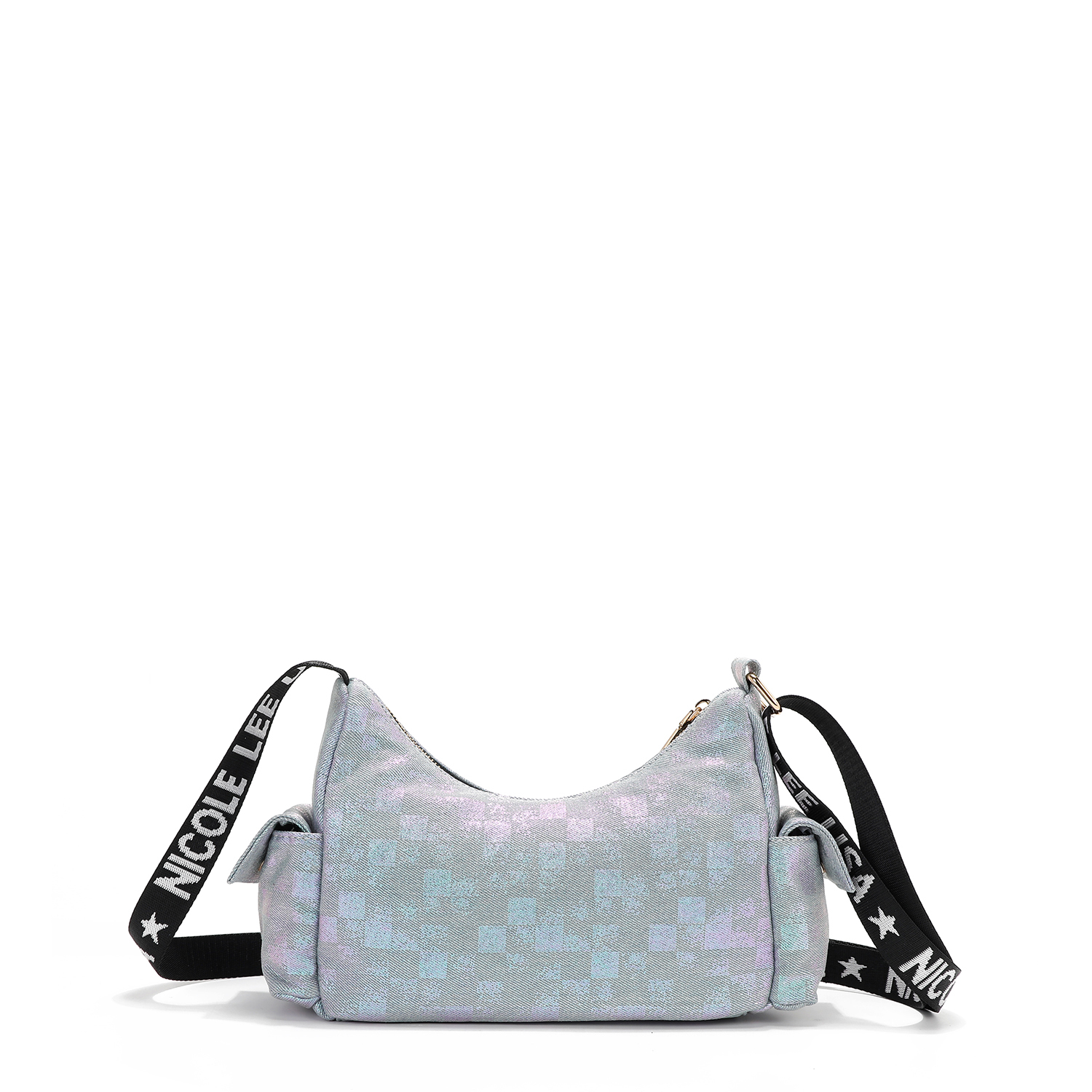 Foto 3 pulgar | Bolsa Shoulder Nicole Lee Mezclilla Print Ladies Night