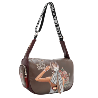 Foto 1 | Bolsa Shoulder Nicole Lee Pedreria Estampado Blind Date Cafe