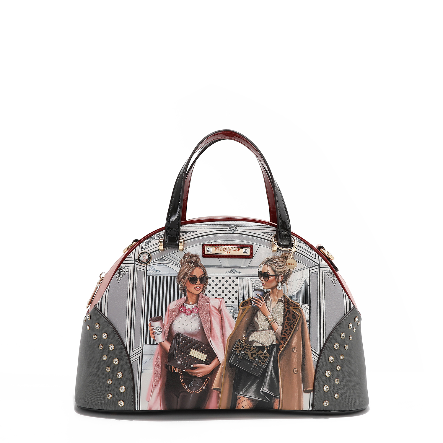 Foto 2 pulgar | Bolsa Dome Nicole Lee Print Ladies Night Aplicaciones Fw24