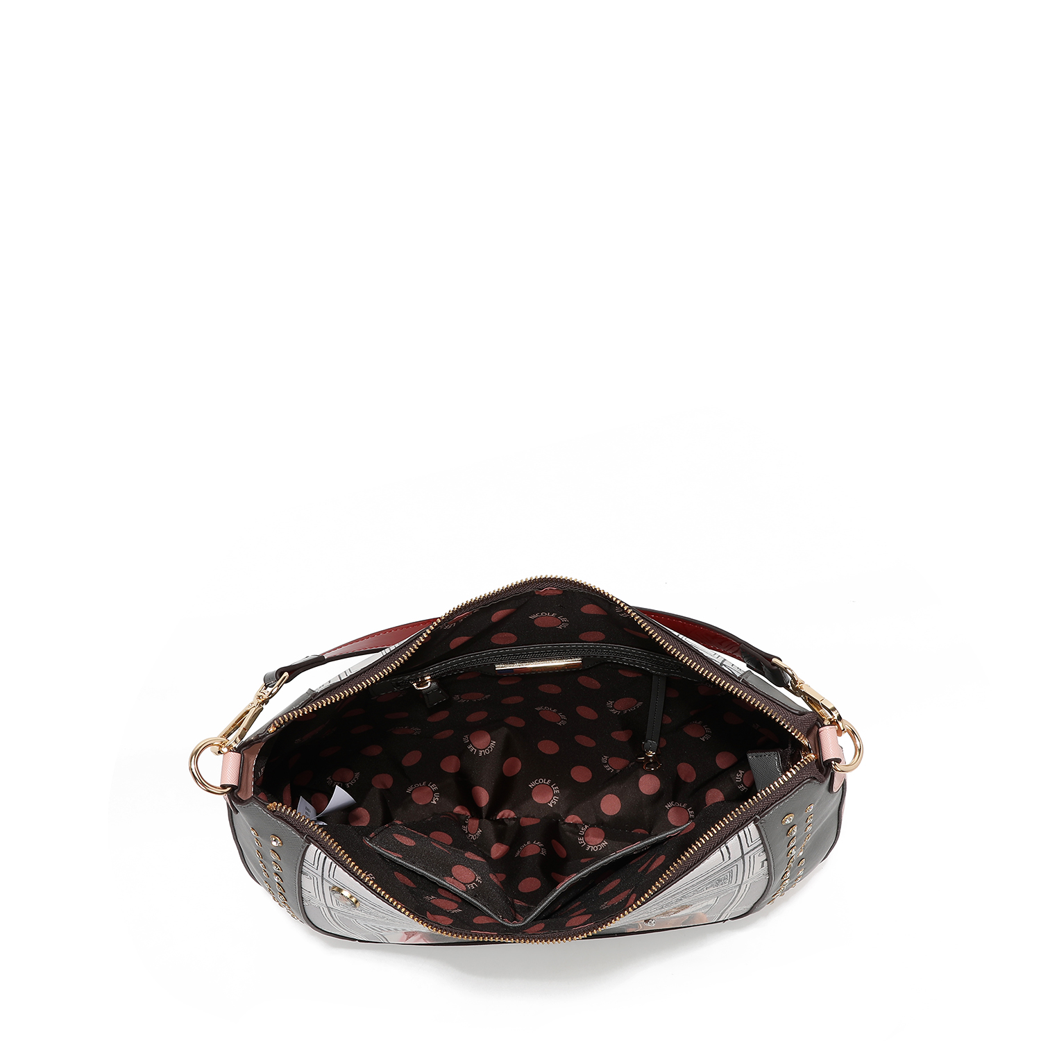 Foto 6 pulgar | Bolsa Hobo Nicole Lee Print Ladies Night Aplicaciones Fw24