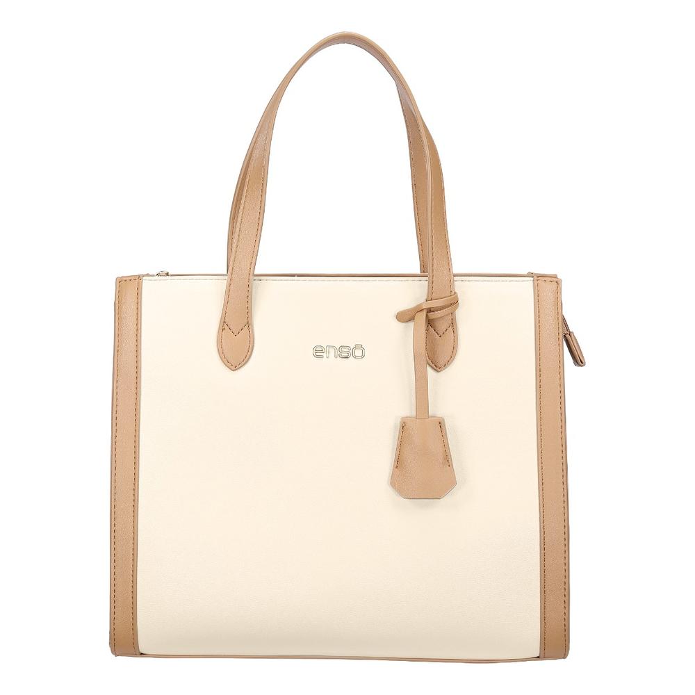 Bolsa Tote Enso Soleil Chic Mujer Eb2432ttbe12 Beige/camel Beige