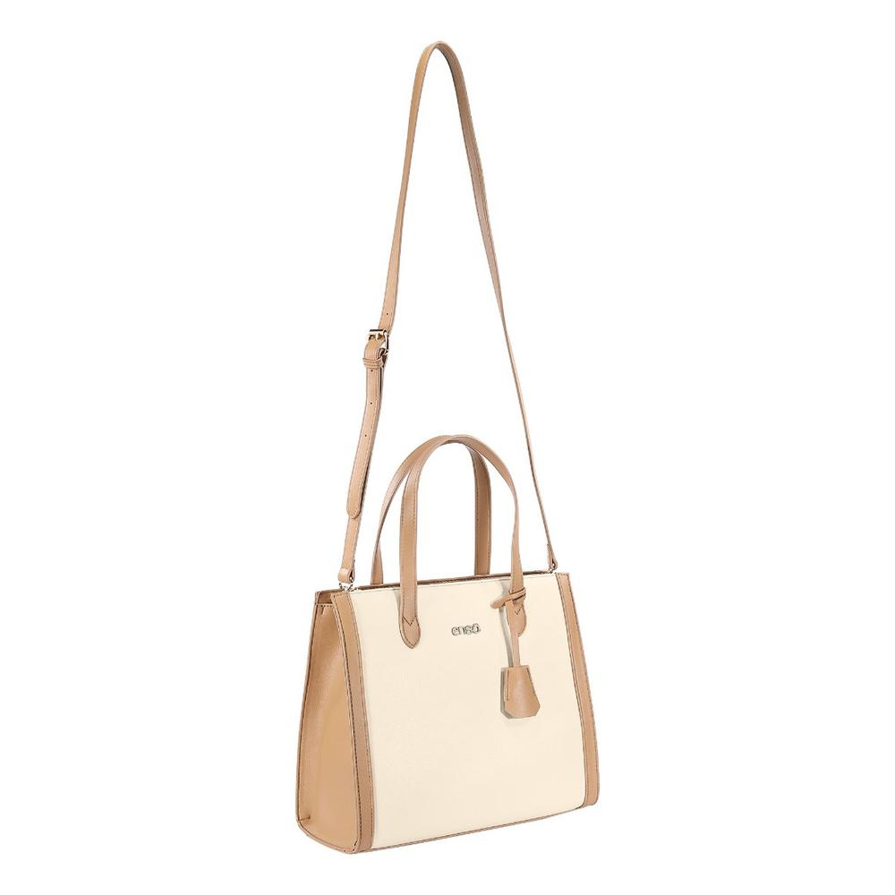 Foto 6 pulgar | Bolsa Tote Enso Soleil Chic Mujer Eb2432ttbe12 Beige/camel Beige