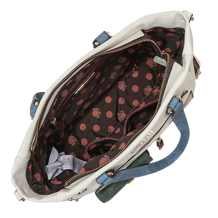 Foto 2 | Bolsa Tote De Nicole Lee Estampada Y Correa Ajustable Fw24