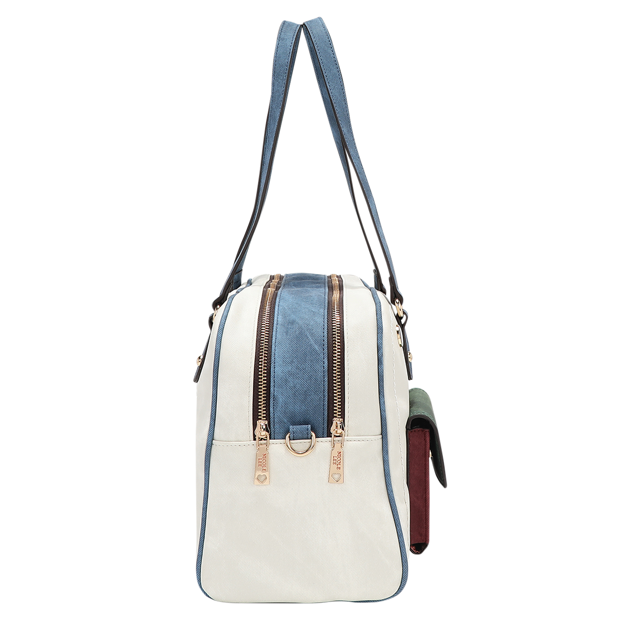 Foto 5 pulgar | Bolsa Bowler Nicole Lee Estampada Y Correa Ajustable Fw24