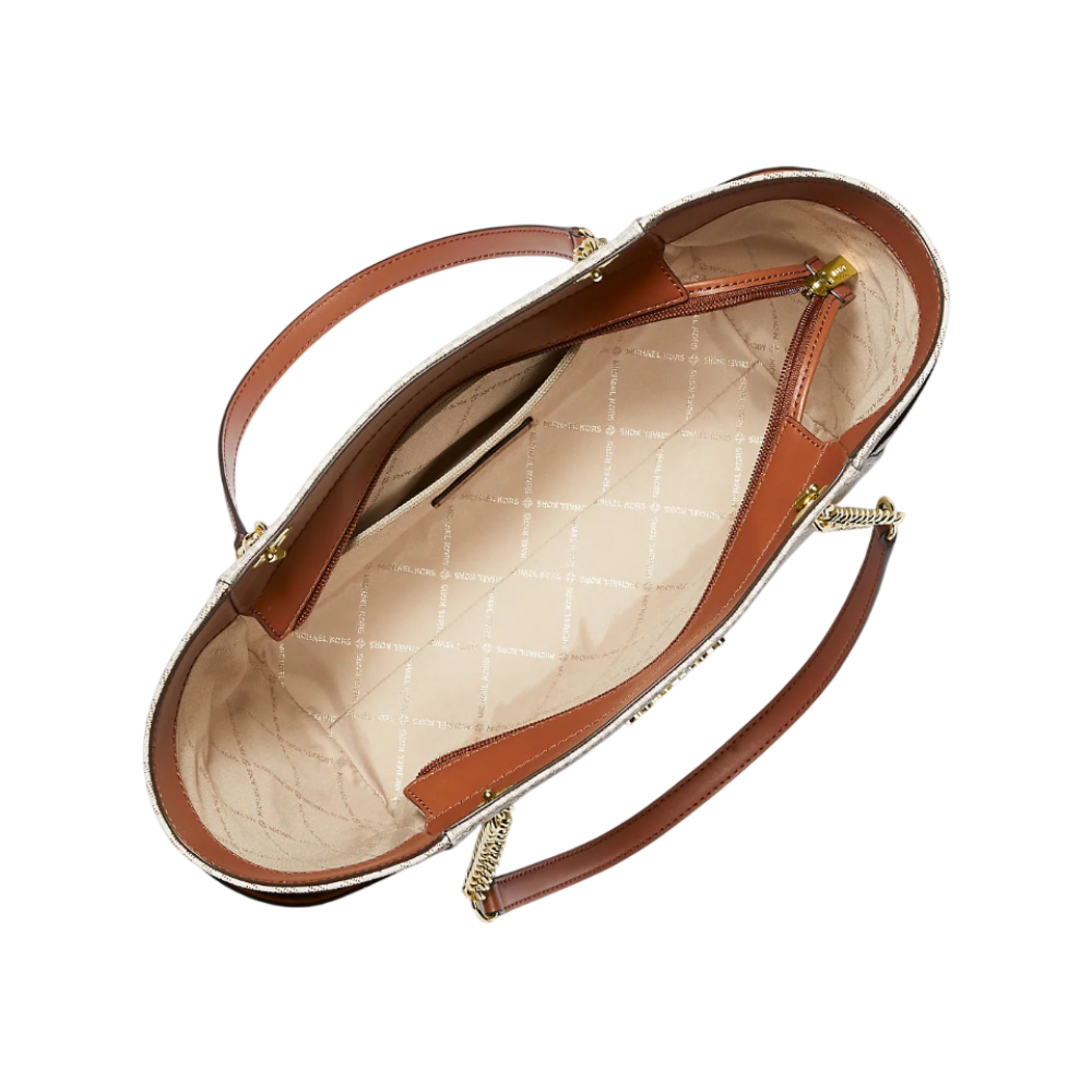 Foto 3 pulgar | Bolsa Michael Kors Jet Set Large Logo Shoulder Bag 35S4GTVT3B Blanca