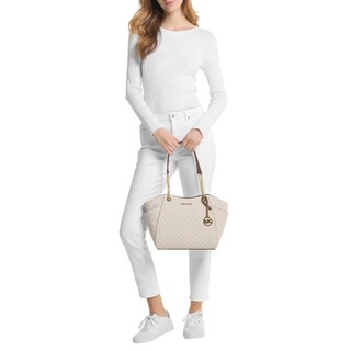 Foto 3 | Bolsa Michael Kors Jet Set Large Logo Shoulder Bag 35S4GTVT3B Blanca