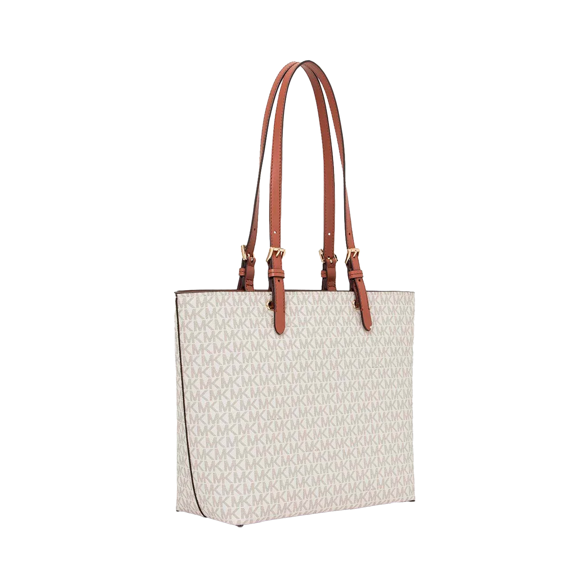 Foto 3 pulgar | Bolsa Michael Kors Jet Set Medium Logo Pocket Tote Bag Color Blanco. 35f3gtvt3b